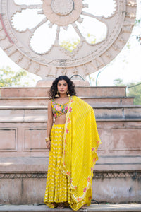 Sunlit Bloom Sequin Lehenga Set!