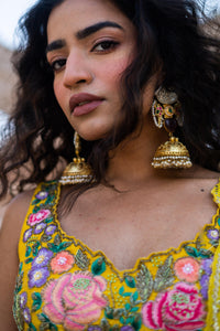 Sunlit Bloom Sequin Lehenga Set!