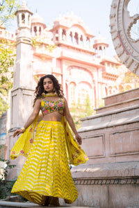 Sunlit Bloom Sequin Lehenga Set!