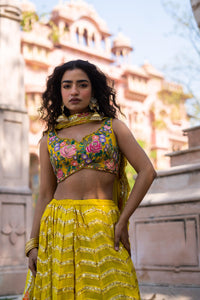 Sunlit Bloom Sequin Lehenga Set!