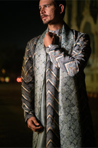 TCR Grey Silk Kurta Set!