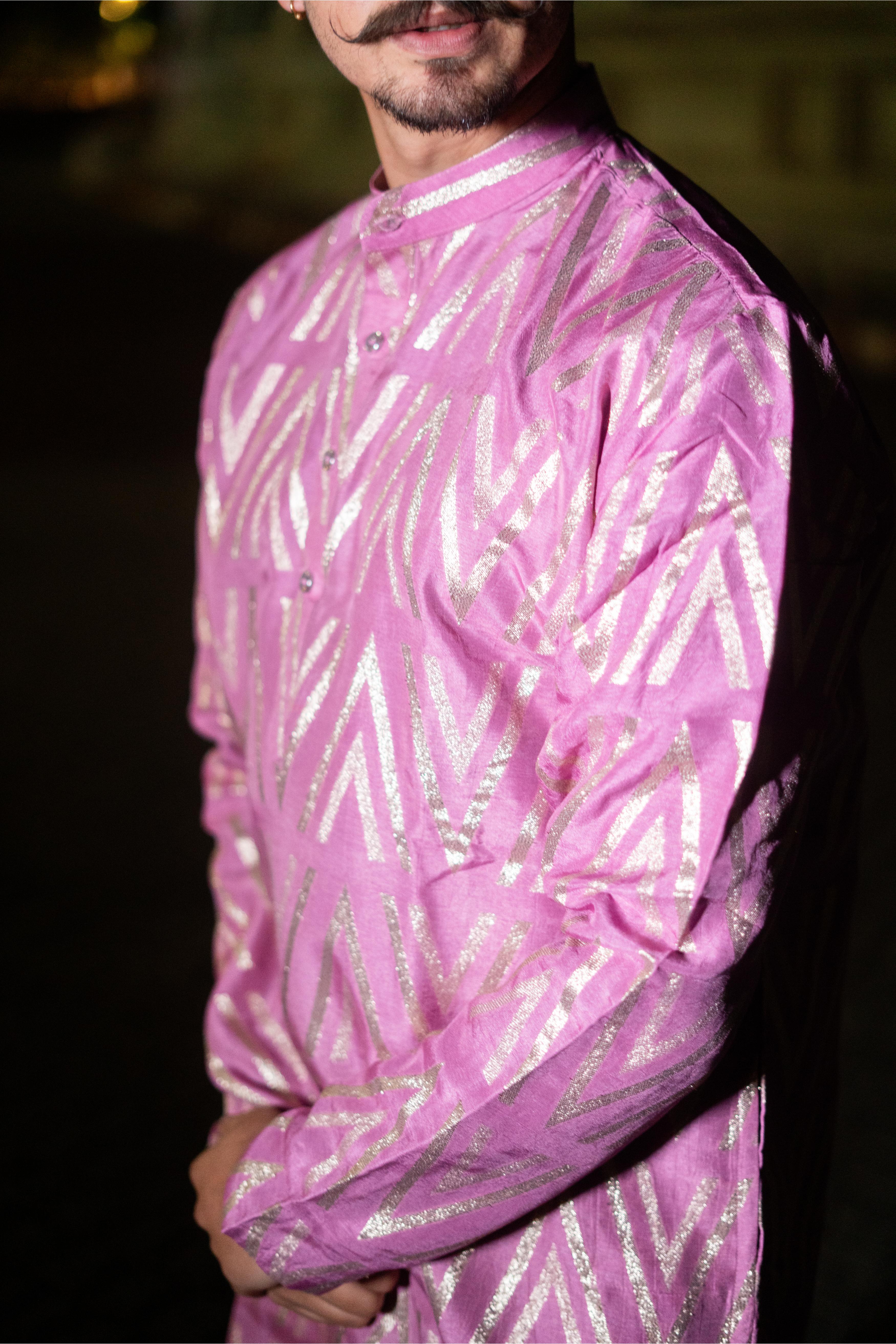 TCR Pink Chevron Kurta Set!