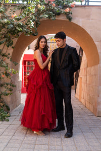 Scarlet Romance Layered Tulle Gown!