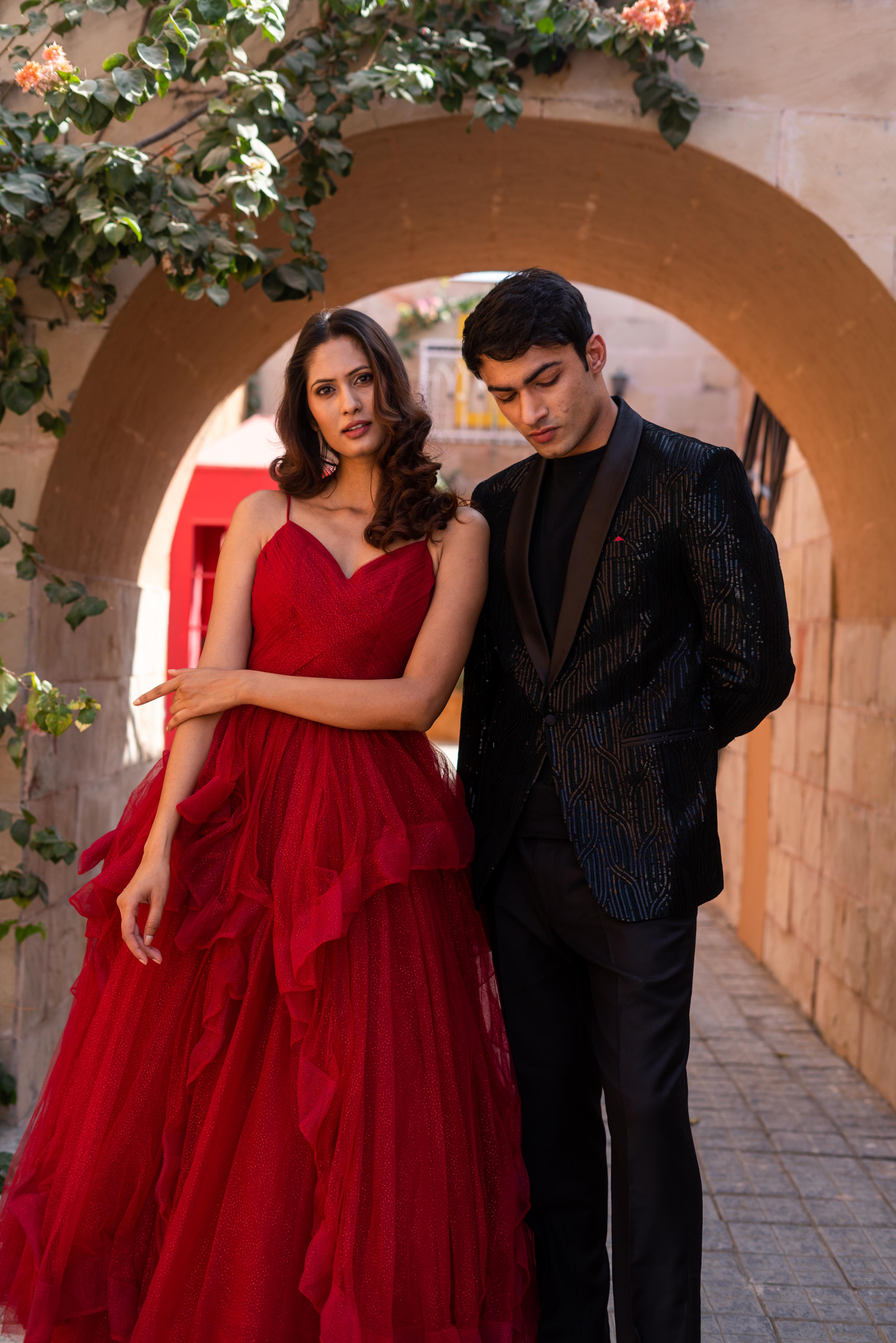 Scarlet Romance Layered Tulle Gown!