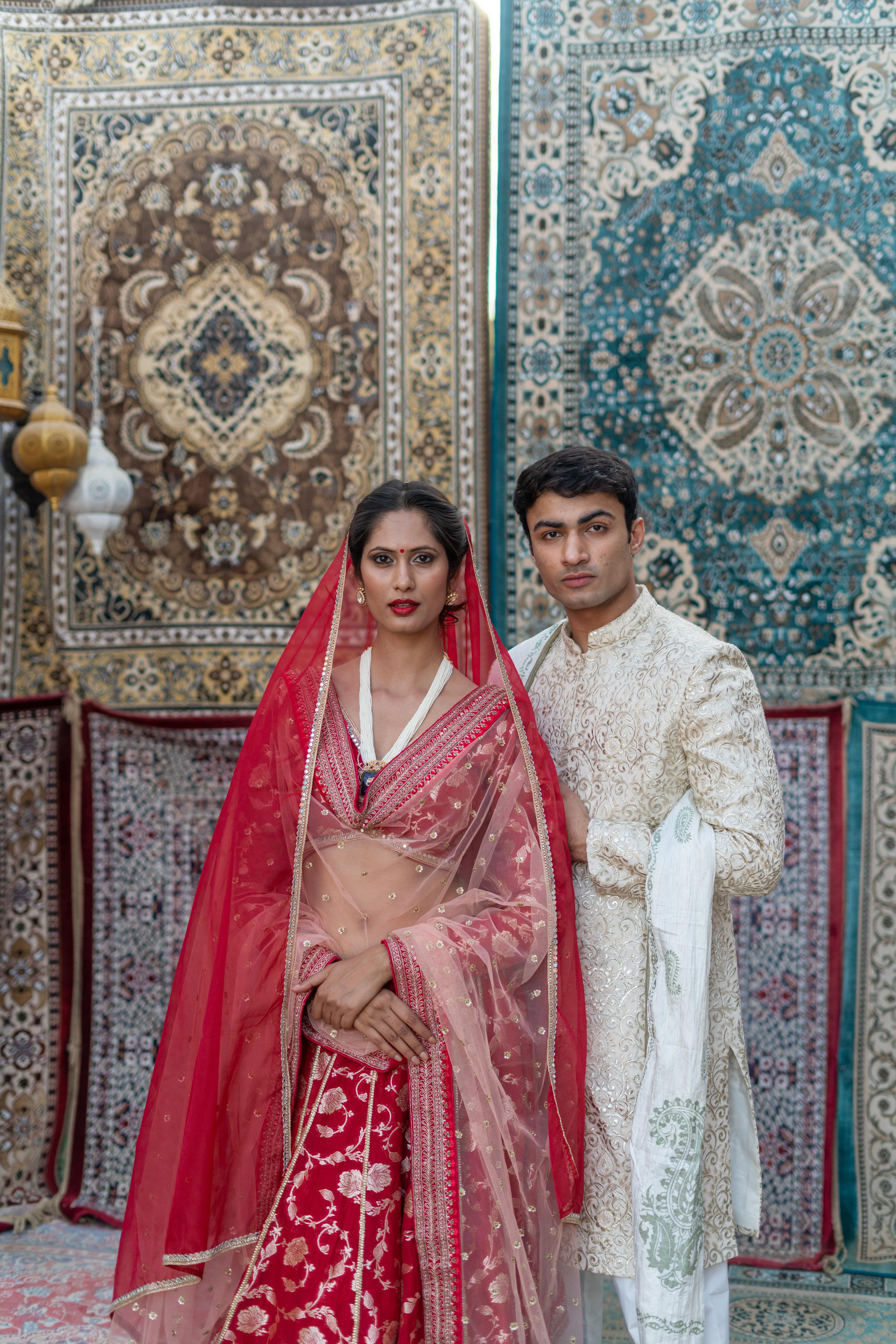 TCR Ivory Embroidered Sherwani with Dupatta!