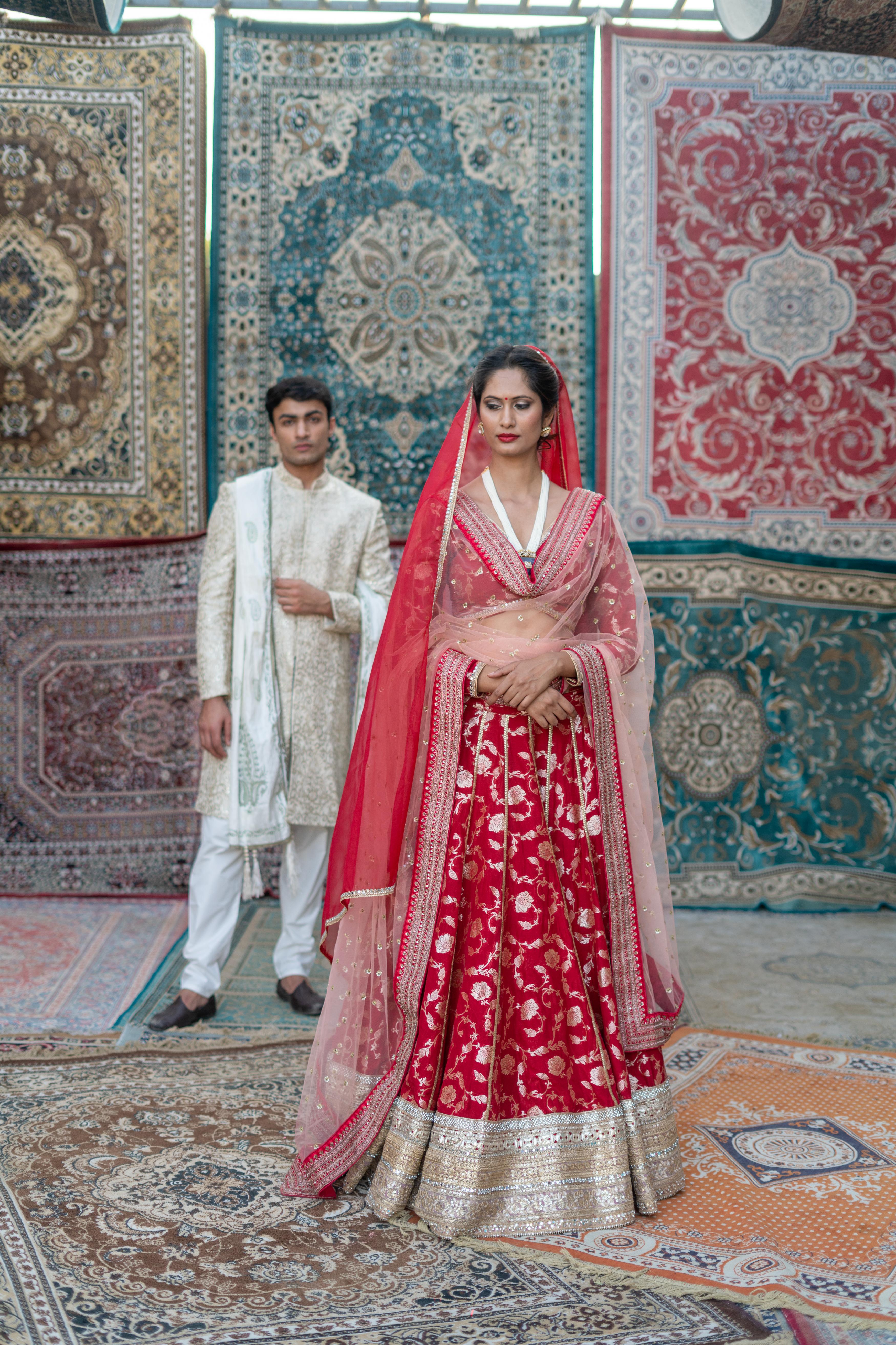 TCR Ivory Embroidered Sherwani with Dupatta!