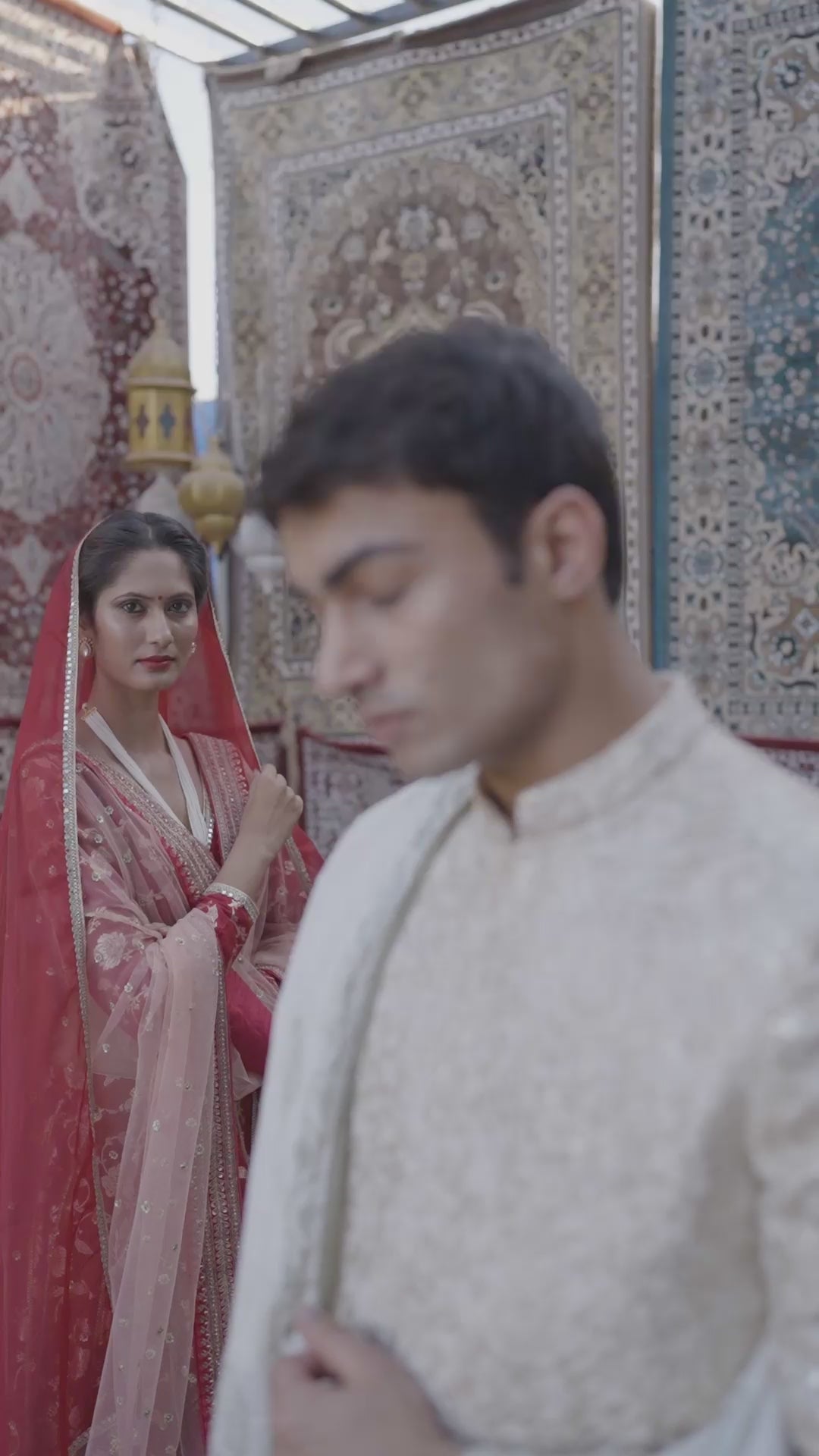 TCR Ivory Embroidered Sherwani with Dupatta!