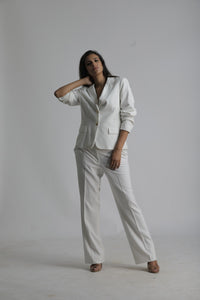 Calvin Klein White Two Button Suit!