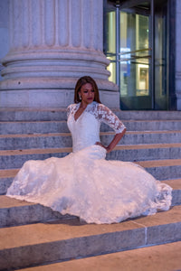 TCR Ivory Lace Mermaid Bridal Gown!