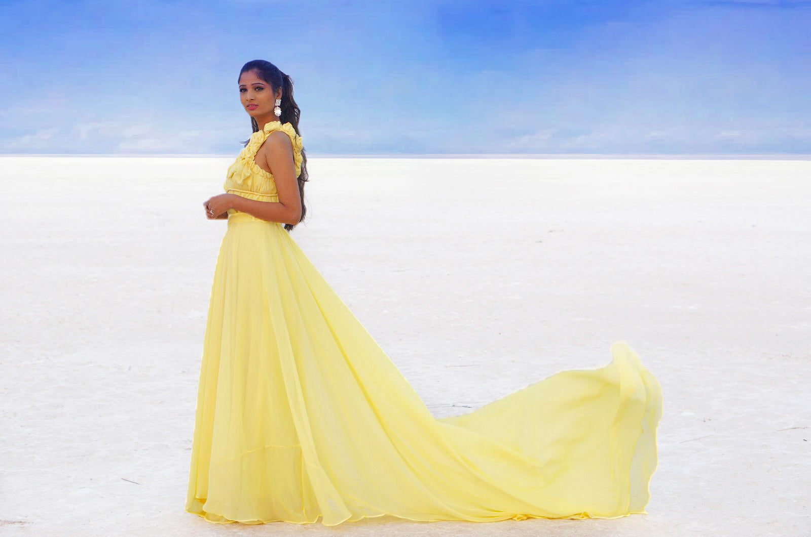 TCR Lemon Yellow Trail Gown!