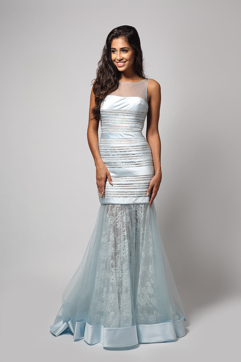 Terani Couture Ice Blue Mermaid Gown!