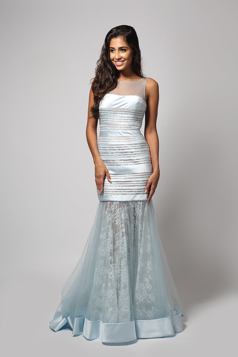 Terani Couture Ice Blue Mermaid Gown! TheClothingRental Terani Couture Ice Blue Mermaid Gown! TheClothingRental