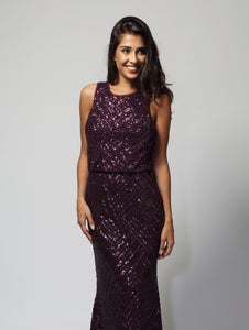 Calvin Klein Purple Sequin Gown! TheClothingRental Calvin Klein Purple Sequin Gown! TheClothingRental