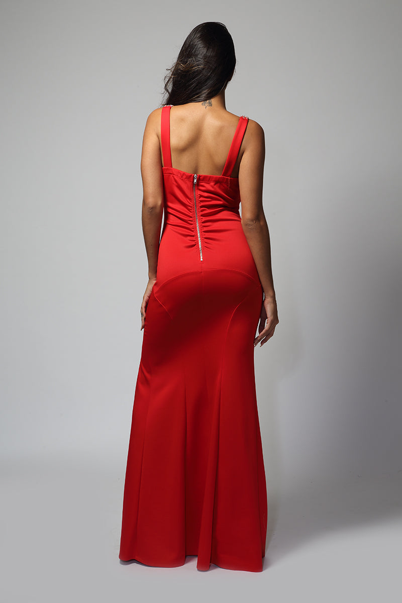 TCR Red Slit Gown!