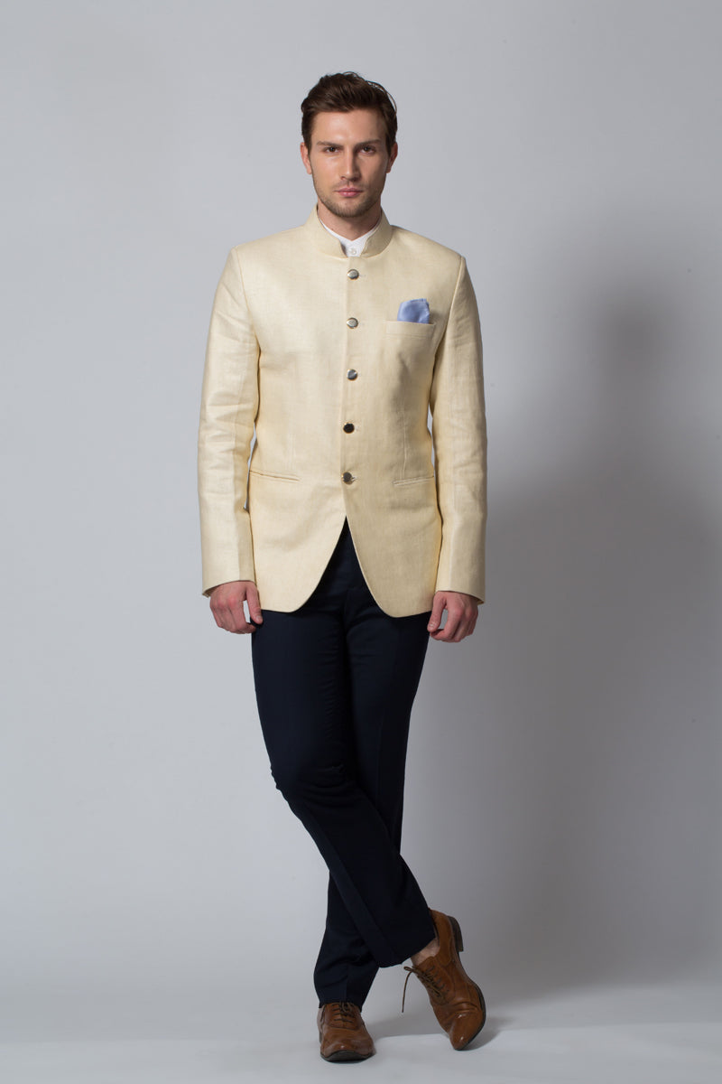 Buy Jodhpuri Suit for Men Beige Designer Indian Partywear Dress Wedding Suit  Jodhpuri Sherwani Prince Coat Pant Haldi Sangeet Blazer Outfit Online in  India - Etsy