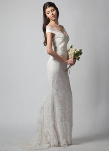 TCR White Lace Bodycon Wedding Gown!