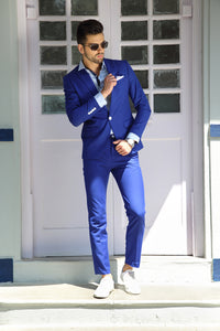 TCR Men Blue One Button Suit!