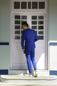TCR Men Blue One Button Suit!