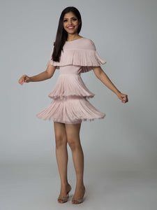 TCR Baby Pink Fringe Dress!