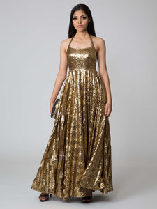 TCR Gold Glam Evening Gown!