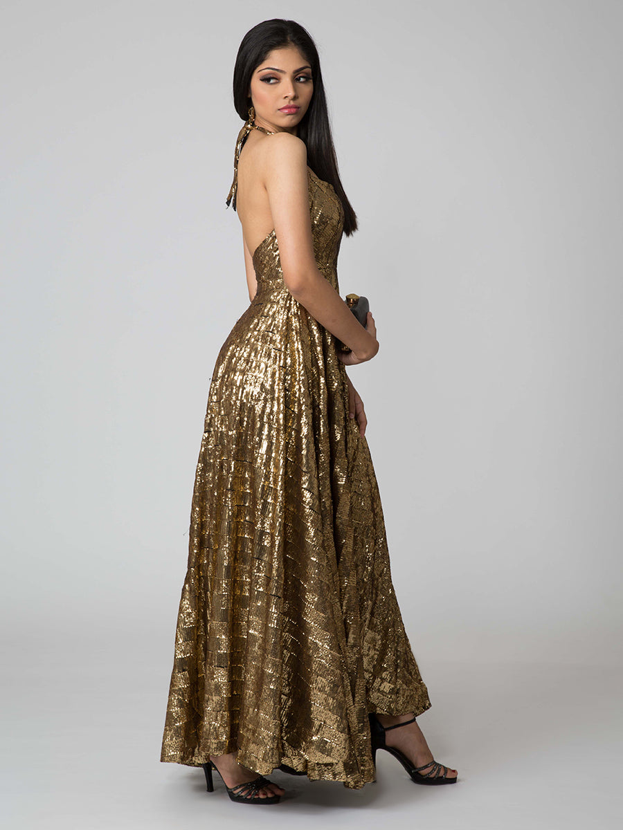 TCR Gold Glam Evening Gown!