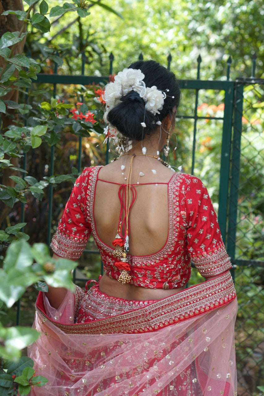 Buy Navratri Collection 2023 | White Jacquard Cotton Embroiderd Traditional Lehenga  Choli For Navratri – Gunj Fashion